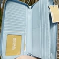 thumbnail image 3 of Michael Kors Women's Jet Set Travel Zip Around Continental 35F7Stve7L-Pale Ocean Wallet, 3 of 3
