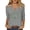 Grey, variant on Bibifish Womens Tees Basic Casual Soft Stretch Slim Fit V Neck Long Sleeve Tees Spring Daily Casual Outdoor Stylish Top