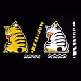 thumbnail image 1 of 2 pegatinas de dibujos animados con patas de cola de gato en movimiento para ventana, lámina reflectante 3D para coche, limpiaparabrisas trasero, estilo exterior divertido, parabrisas, decoración de v, 1 of 3