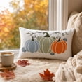 thumbnail image 6 of Decorative Pillow Embroidered Pastel Pumpkin Decor for Fall Decor Harvest Decor Home Decor Pumpkin Accent Pillow for Sofa, 6 of 9