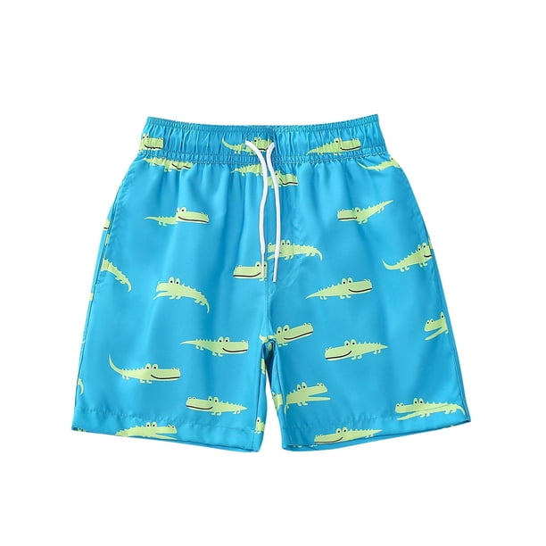 Odeerbi 1-10 Años Niños Niñas Pantalones Cortos de Estampado Tropical Hawaiano Pantalones de Baño En Seco Rápido Pantalones Cortos de Tabla de Playa Pantalones Cortos Deportivos