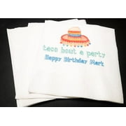 50pcs Personalized Napkins Name Photo Taco Bout A Party First Fiesta Cactus Boy Birthday Personalized Cocktail or Luncheon Napkins, Set of 50 (fold 5"x5") Luncheon Dinner Christening