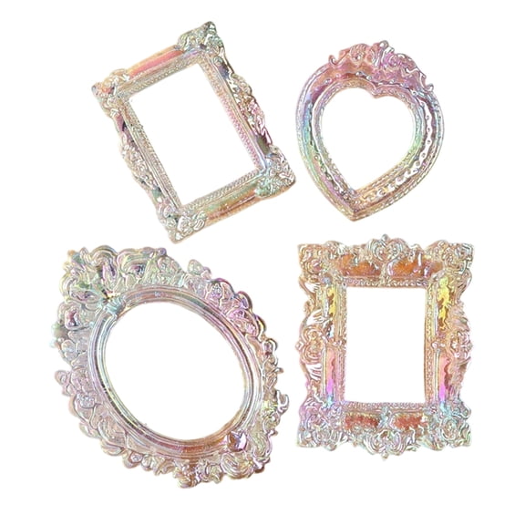 Lynono Co.,Ltd Antique Photo Frame Tiny Baroques Ornate Frame for DIY Manicure Display Wall