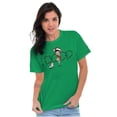 thumbnail image 3 of Santa Betty Boop Christmas Lights Women's Graphic T Shirt Tees Brisco Brands S, 3 of 6