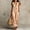Orange, variant on Morttic Women's Striped V-Neck Sleeveless Maxi Dress – Pocket, Ruffle Neckline, Casual Resort & Everyday Wear Yellow，L