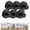 Black, variant on 6PCS No Drill Suction Cup Hooks, Waterproof Reusable Stainless Steel Towel Hooks, 15lbs Strong Wall Hangers for Shower, Kitchen, Glass & Tile Surfaces(Bronze)