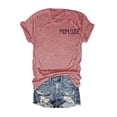 thumbnail image 3 of Women Graphic T Shirts Novelty Letter Print Crew Neck Short Sleeve Pullover Tops Summer Trendy Casual Classic Fit Basic Tees, 3 of 4
