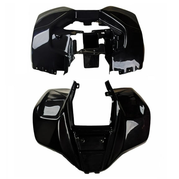 ATV Front & Rear Fender Body Kit for 150cc 250cc Kazuma Dingo Lacoste Panda Compatible with Suzuki LT80 Kawasaki KFX80 Kazuma RedCat Roketa SunL TaoTao Coolster Baja Chinese ATV Quad (Black)