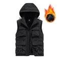thumbnail image 2 of Wancir Men's Winter Vest Outerwear Fleece Lined Outdoor Vest Warm Multiple pockets Sleeveless Jacket, 2 of 9