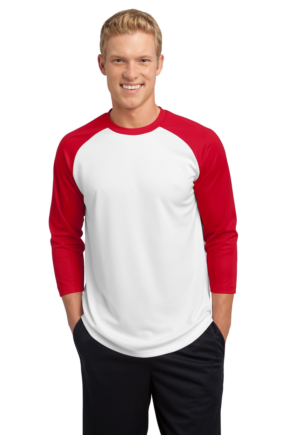 SportTek SportTek Men's 3/4 Raglan Sleeve Baseball Jersey Walmart