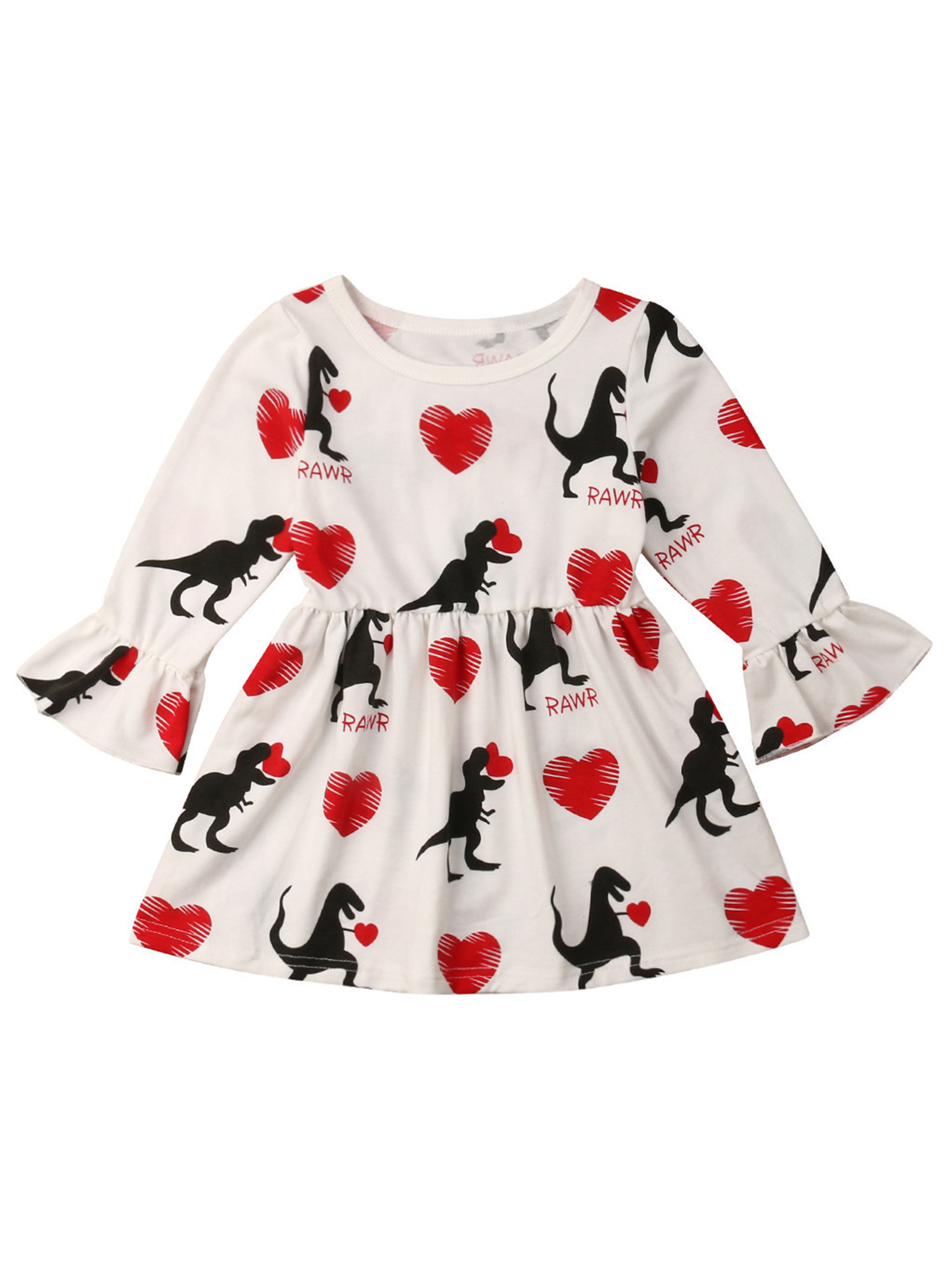 long sleeve dinosaur dress