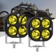 thumbnail image 1 of Luces antiniebla de conducción LED amarillas/ámbar, luces de conducción todoterreno, luces de parachoques auxiliares de trabajo, 2 piezas de 3 pulgadas, 40 W, impermeables, para coche, camión, ATV, UTV, motocicleta, camioneta de golf JM, 1 of 5