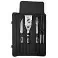 thumbnail image 2 of BBQ Grill Tools 5 Piece Stainless Steel Set, Barbecue Grilling Utensils Kit in Heavy Duty Nylon Travel and Storage Roll Bag by Classic Cuisine, 2 of 4