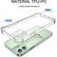 thumbnail image 3 of Funda De Teléfono Transparente Compatible con Iphone 12, [Protección De Cámara] [Esquina A Prueba De Golpes] Silicona Transparente Suave Tpu Y PC Dura Para Iphone 1, 3 of 5