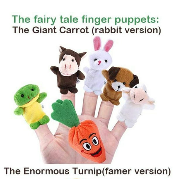 Set De 10 Marionetas De Dedo De Animales De Peluche – Juguetes Para Bebés, Cumpleaños Y Baby Shower