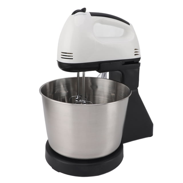 Batidor De Huevos Eléctrico, Cuerpo ABS Multifuncional, Aerodinámico, Mezclador Eléctrico Fácil De Usar, Tazón De Acero Inoxidable De 1,7 L, Enchufe Estadounidense De