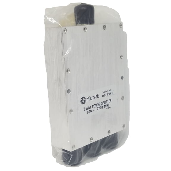 D3-69FN 3 WAY Power Splitter 698-2700MHz