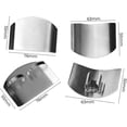 thumbnail image 4 of Finger Guard, Multifunctional Stainless Steel Finger Protector for Cutting Food Slicing Finger Guard, Premium Slicing Tool Guard Finger Protector, Great for Chopping Vegetables (Double Fingers, 2PCS), 4 of 7