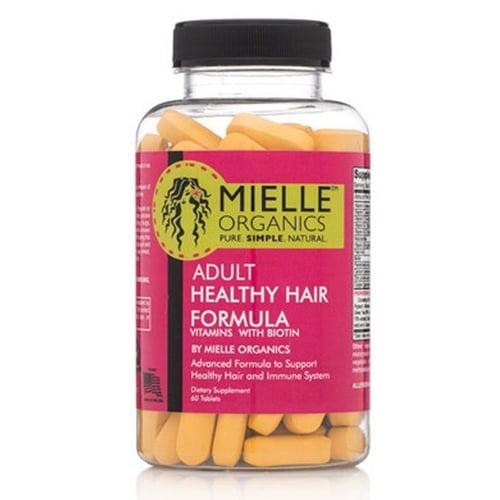 Mielle Organics Adult Healthy Hair Vitamins With Biotin Tablets 60 Ea