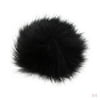 4x Black Outdoor Furry Cover Windscreen Windshield Muff Mic Accs