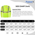 thumbnail image 4 of ProtectX High Visibility Long Sleeve Shirts Reflective Hi Vis Safety Shirt for Men Class 2 Construction Shirt 1 Pack Green Small, 4 of 5