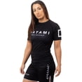thumbnail image 3 of Tatami Fightwear Women's Katakana Short Sleeve Rashguard - Large - Black, 3 of 6