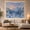 Snowy Window View, variant on Winter Forest Through Snowy Window Scenery Serene Illustration for Nature Lovers Forest Landscape Wall Art Christmas Gift Tapestry Wall Hanging for Bedroom and Living Room
