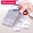 thumbnail image 3 of 200 Counts Alcohol Wipes Anself Alcohol Prep Pads Disposable Alcohol Prep Wipes Individual Package Portable Cleanser Cloth for Nail Art Cell Phone Dinnerware, 3 of 6