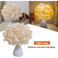 thumbnail image 5 of Petal Desk Lamp Dimmer Switch Button Adjustable Flower Desk Lamp Home Decor Simulation Party LED Lighting Wedding Immortal Flower Gift Desk Lamp (Yellow) EUR, 5 of 5