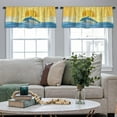thumbnail image 5 of LALILO Kitchen Curtain Valance Sky Rock Mountain You Can Scary Rod Pocket Window Curtain 52"x 18" Set of 2, 5 of 7