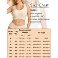 thumbnail image 7 of Aivtalk Seamless Front Close Bras for Women Wireless Plus Size Bralettes Full Coverage Push Up Wicking Mastectomy No Underwire Lingerie Lift Comfort T-Shirt Bra Nude XL, 7 of 7