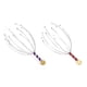 thumbnail image 5 of Qarigey 2 Pieces Head Scratcher Shape Wood Tool Claws Relax Wire Steel Muscle Pain Body Relief Stainless Beads for Relaxation Type2 NO2, 5 of 6