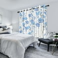 thumbnail image 4 of PBOBRIICH Blue Floral Curtains, Watercolor Window Curtains for Living Room Kitchen Bathroom 2 Panels,42x108 Inch, 4 of 6
