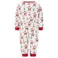 thumbnail image 4 of Pijamas navideños familiares a juego, camiseta con estampado de árbol de Papá Noel y pantalones, ropa de dormir para estar en casa., 4 of 9