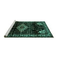 thumbnail image 2 of Ahgly Company Machine Washable Indoor Round Persian Turquoise Blue Traditional Area Rugs, 7' Round, 2 of 4