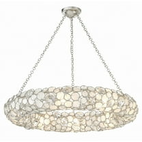 528P-SA Crystorama Lighting Palla - 8 Light Chandelier-5.25 Inches Tall and 32 Inches Wide