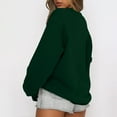 thumbnail image 3 of hxobax Womens Oversized Texture Sweatshirts Trendy Crewneck Balloon Sleeve Pullover Hoodies Sweaters, 3 of 5