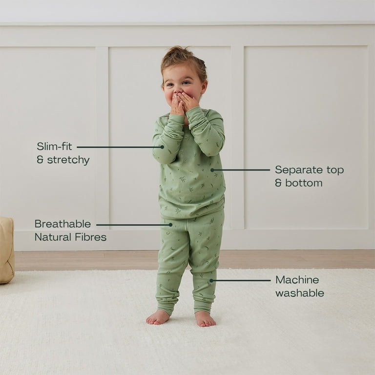 ergoPouch 1.0 TOG Long Sleeve 2 Piece Set Pyjamas GOTS Certified Organic Cotton Toddler Pajams Crafted with the Utmost Care to Provide Cozy