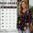thumbnail image 7 of DISNIMO Musical Note Printed Sweatshirts for Women Floral Printed Hoodies Long Sleeve Shirts Fall Winter Outfits, 3XL, 7 of 7