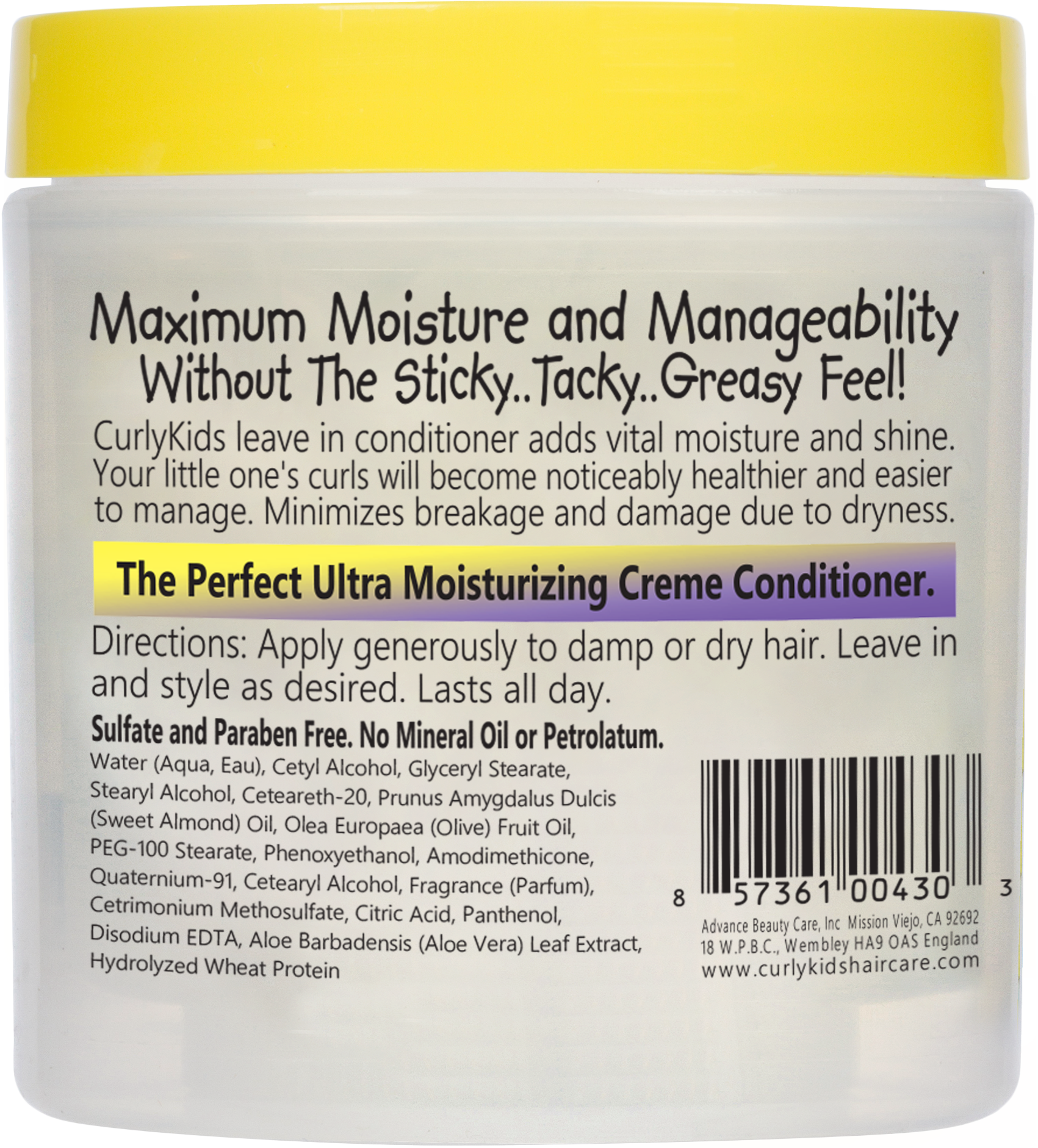 Curly Kids Creme Leave-In Conditioner, 6 oz, 2 Pack photo 7