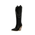 thumbnail image 2 of Otoño e invierno, botas cálidas de talla grande para mujer, tacón de cuña, tacón superalto, estampado de serpiente, botas altas Wmkox8yii sa2492, 2 of 9
