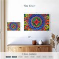 thumbnail image 4 of Elephant Stock Mardi Gras Mandala Wall Art - Horizontal Canvas Wall Art - Living Room Wall Decor - Decor Elements Canvas - Green And Blue Decor By Hello Angel - 24" x 16", 4 of 8