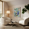 thumbnail image 3 of Jungle Color - Illustration Abstract Modern Art Geometric Pattern Minimalist Botanical Oak Framed Wall Art Print 5 x 7 inches, 3 of 59