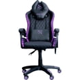 thumbnail image 1 of N NECNON Silla Gamer RGB RECLINABLE 145° COJIN Lumbar Cabeza Y REPOSABRAZOS (Negro/Fucsia), 1 of 1