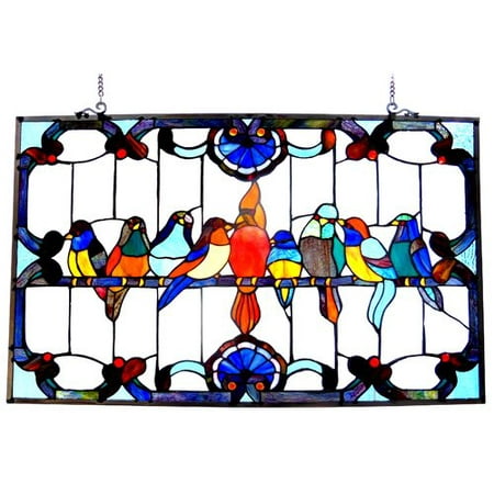 UPC 013964297102 product image for Gathering Birds Window Panel | upcitemdb.com