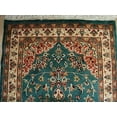 thumbnail image 3 of AHMEDANI Floral Ivory Touch Medallion Rectangle Area Rug Hand Knotted Wool Silk Carpet (5 x 3)', 3 of 7