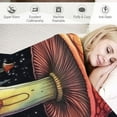 thumbnail image 3 of ONETECH Mushroom Blanket Colorful Mushroom Throw Blankets Mushroom Decor Stuff Gift Mushroom Throw and Blanket for Sofa Living Room Bedroom Ultra Soft, 3 of 6
