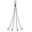 5in 11000lb, variant on Chain Sling, 1/4 Inch x 5 ft Lifting Chains with Hooks, 6600 Lbs/3 Ton Lifting Sling Chains for Engine Hoist Lifts, Engine Lift Chain with 4 Leg Grab Hooks and Adjusters