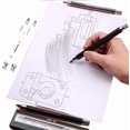 thumbnail image 4 of shiyou-2Pcs 5.6mm Metal Mechanical Pen,Automatic Graphite Pencil Lead Holder with 4pcs extra Lead Refills Set Accessories for Drafting,Shading,Crafting, 4 of 4