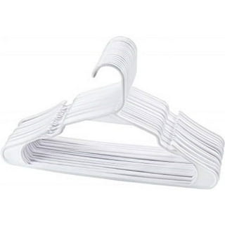 Sharpty White Plastic Hangers, Plastic Clothes Hangers Ideal for Everyday Standard Use, Clothing Hangers (20 Pack)